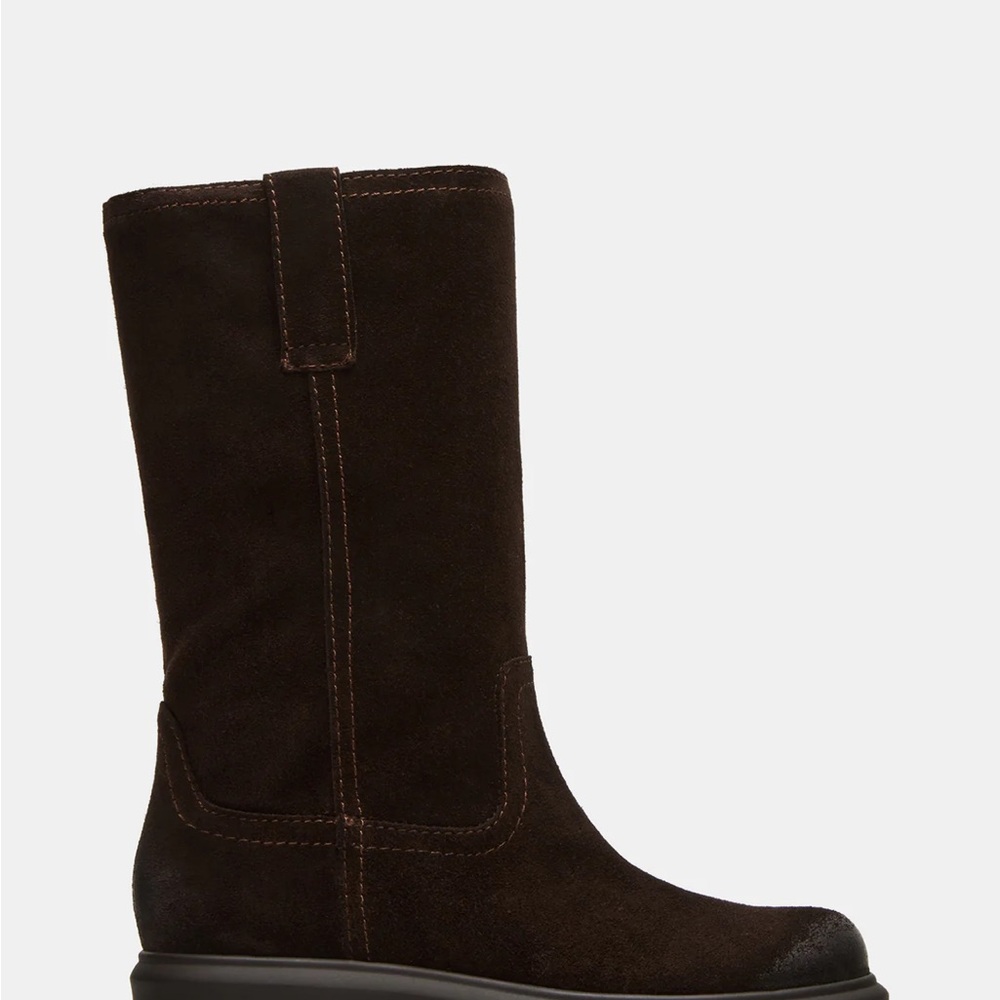 Dark Brown Suede Boots Sz 7.5 Steve Madden